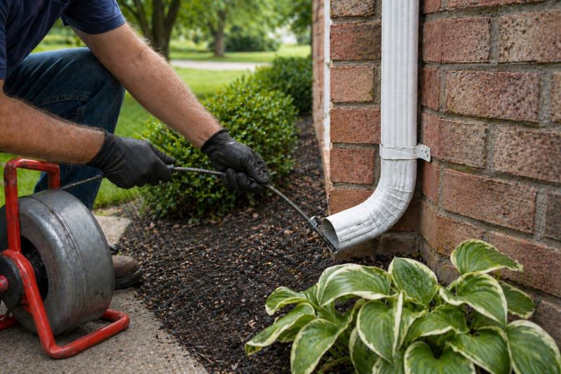 Downspout Snaking in Fredericksburg, VA
